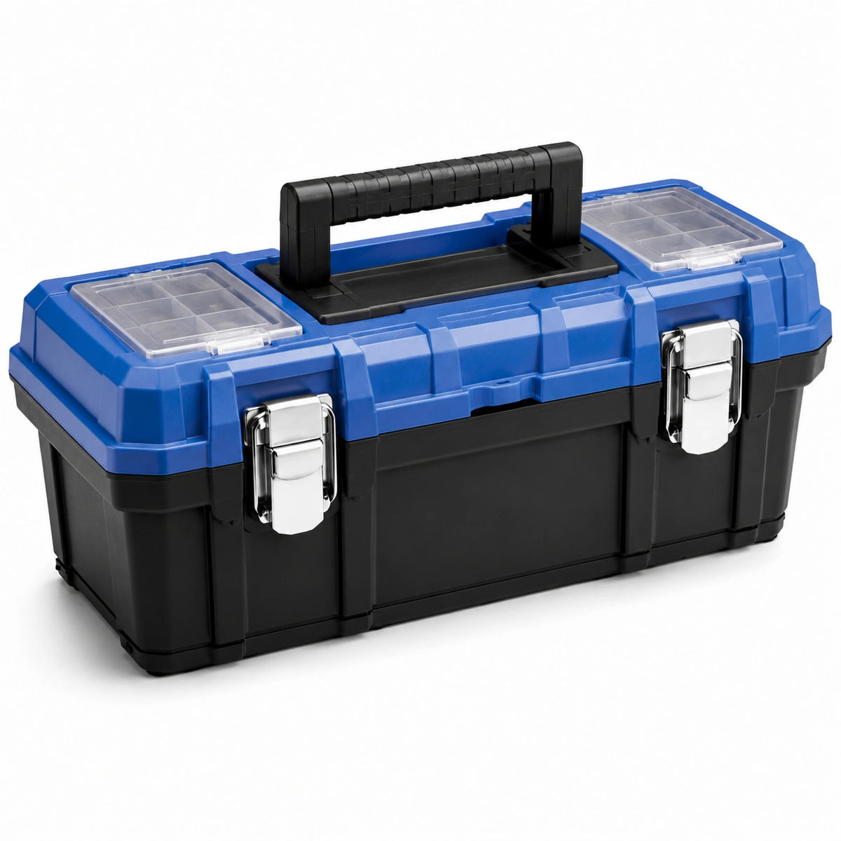 Caja de herramientas de plástico con cierres metálicos 50cm x 25cm x 20cm